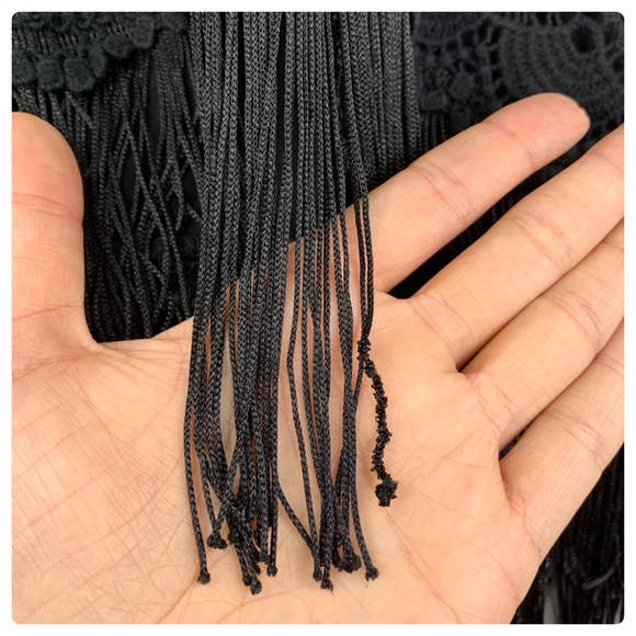 •NANETTE LEPORE• Tassel Fringe Festival Lace Tank - Picture 4 of 4